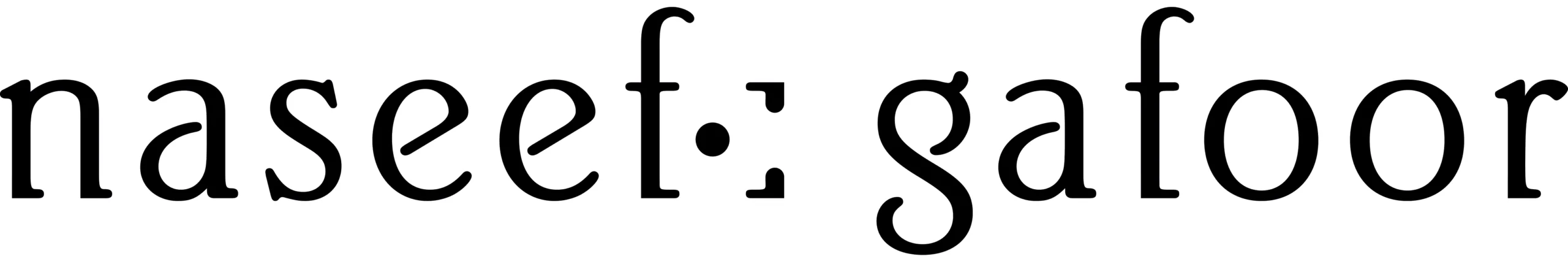Naseef Gafoor photography logo.